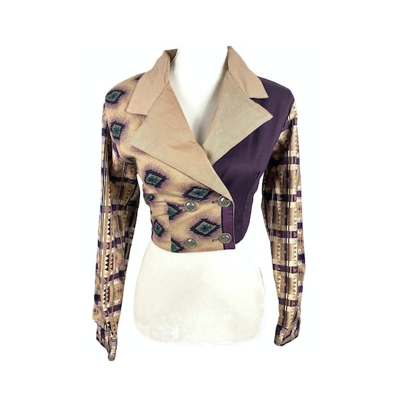 Western Crop Top | 70's Rockabilly Blouse Southwes