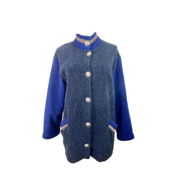 Vintage fleece jacket coat Gem