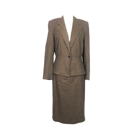 Womens Tweed Skirt Suit, 70's, Vintage Skirt Suit,