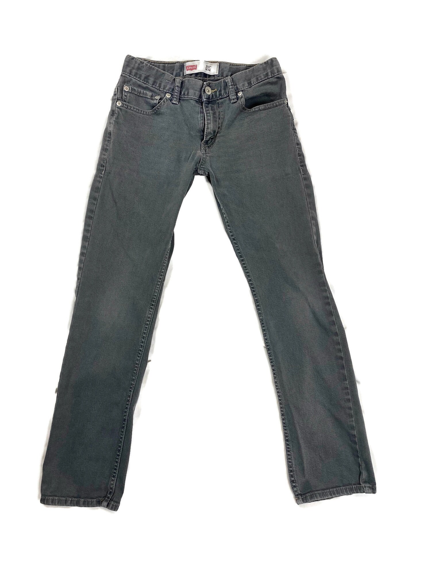 ★RAIVE★ Vintage Wide Denim Pants in L/Grey VJ5SL40311 Vintage Levi's Jeans | 90's Mid Rise Dark Gray Jeans