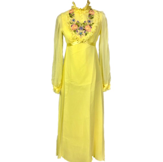 Vintage Gunne Sax Style Dress Prairie Dress 60's,… - image 2