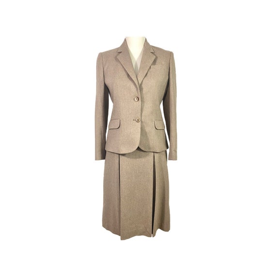 70's Wool Skirt Suit | Vintage Womens Suit