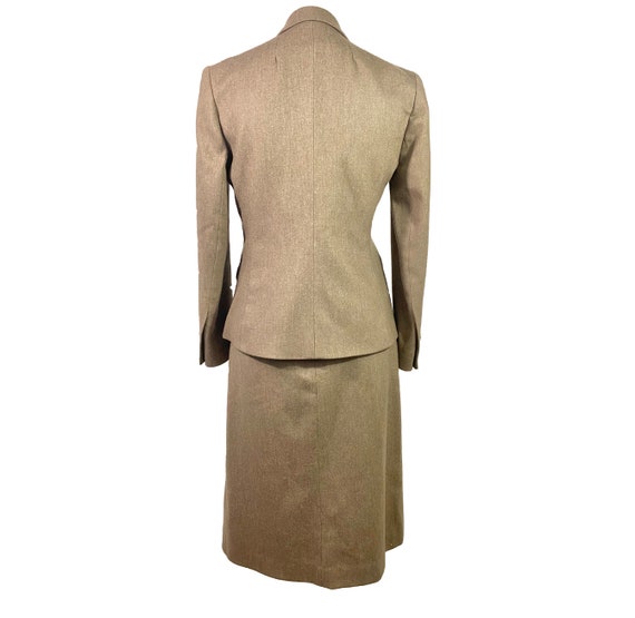70's Wool Skirt Suit Womens Vintage Womens Suit P… - image 3