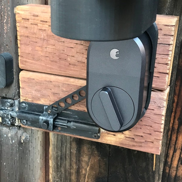 Outdoor Gate Smart Lock Adapter for August Smart Lock (3rd Gen)