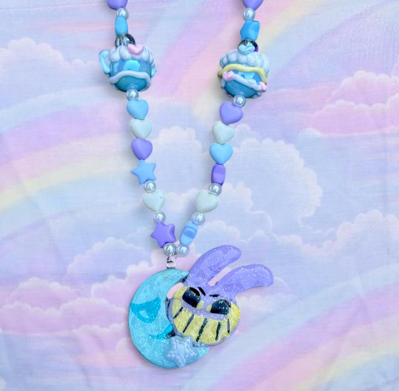 The Amazing Digital Circus Clay Moon & Jax Necklace - Etsy