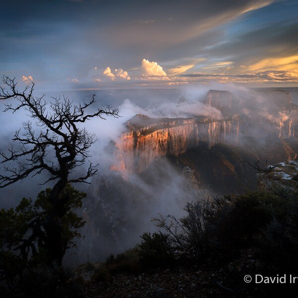 Shedding Her Cape, Cape Royal, Grand Canyon, Wotans Throne, North Rim, Sunset, Wall Art, Fine Art Photography, Arizona