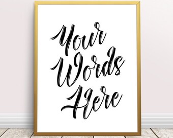 framed quote etsy