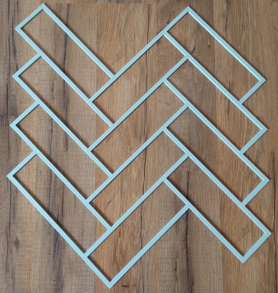 Herringbone Brick Stencil - Blue Star At Home