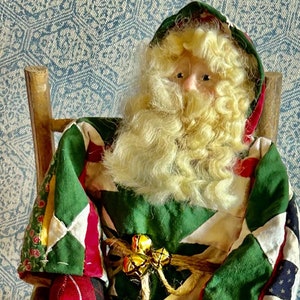 Quilted Old World Santa Handmade