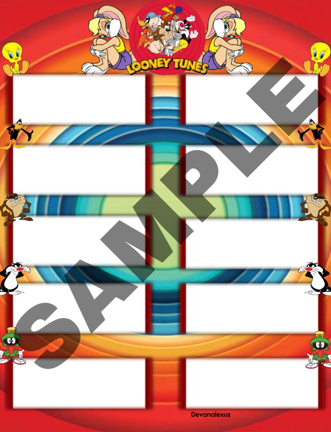 10 Block Bingo Board Etsy