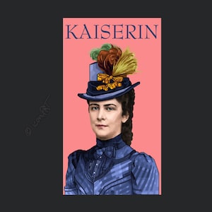 KAISERIN Elisabeth of Austria Pop Art Event Edition Various Iconic Persons. Digital Art Elisabeth o1- Wallart canvas or XXL LoftArt fabric