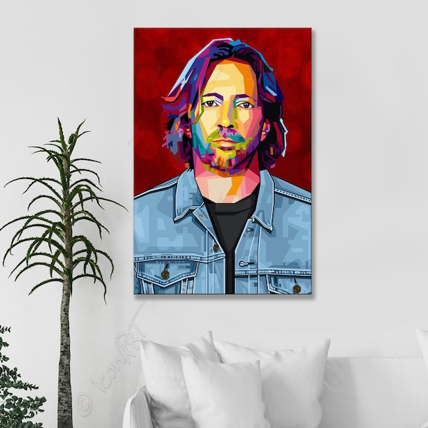 Eric popart rock music icons pictures 60s 70s 80s cult(ure) for living room & office, business digital art on canvas, LoftArt or art blanket