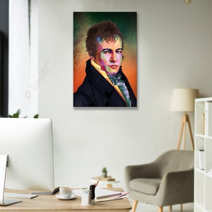 Alexander von Humboldt famous polymath Pop art icons pictures culture for living room, hallway & office, business digital art on canvas image 2