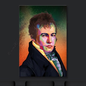 Alexander von Humboldt famous polymath Pop art icons pictures culture for living room, hallway & office, business digital art on canvas image 1