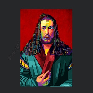 Albrecht Durer pop art picture XXL icon culture for living room & office, business digital art on canvas or as cozy, worldly art blanket image 7