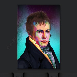 Alexander von Humboldt famous polymath Pop art icons pictures culture for living room, hallway & office, business digital art on canvas image 5