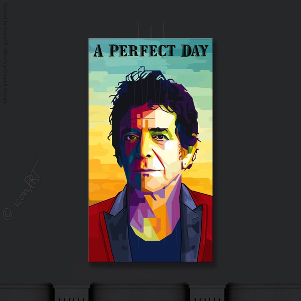 A Perfect Day QUOTE Edition Various Iconic Persons. Zitate: Digital Pop Art Lou |o1- Wallart canvas LoftArt fabric picture blanket or rug.