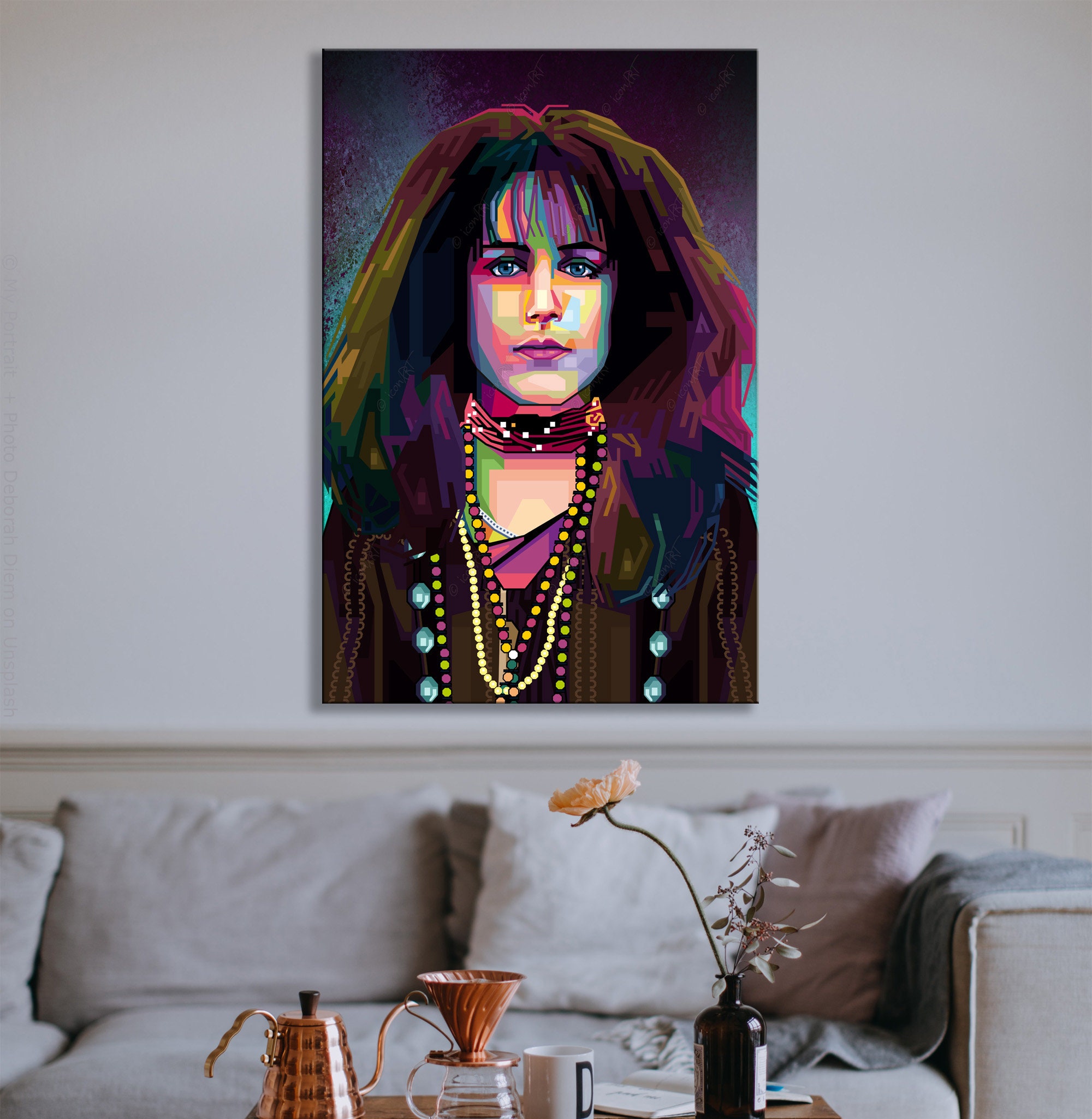 Edition Digital Fabric of Persons. Queen Art Portrait: - Loftart Iconic Canvas Framed Picture Music Various Wall Art O2 Grace Rock XXL Etsy