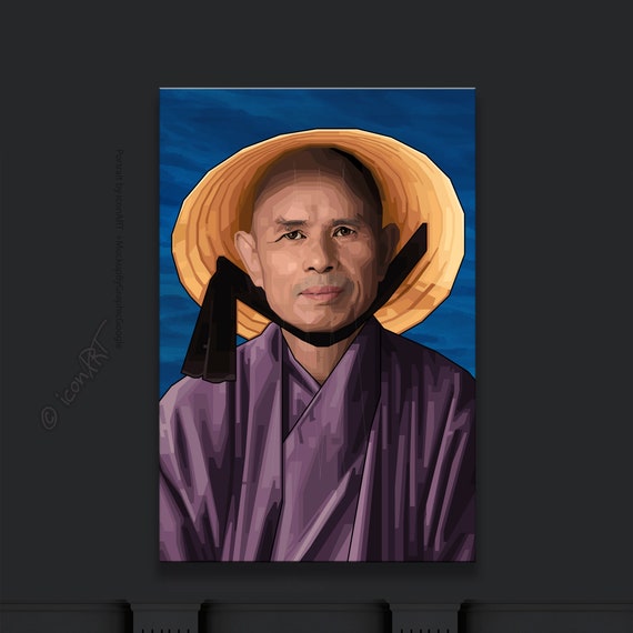 Thich Nhat Hanh Buddhist Monk Plum Village. Pop Art Icons Pictures