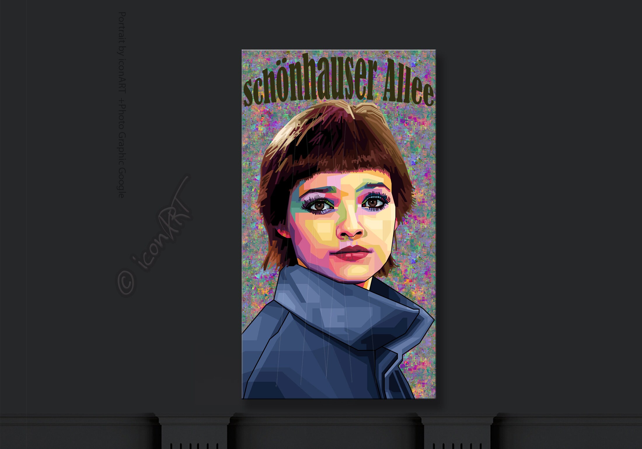 Canvas fine art print Digital Art Wallart for Home & office colorful