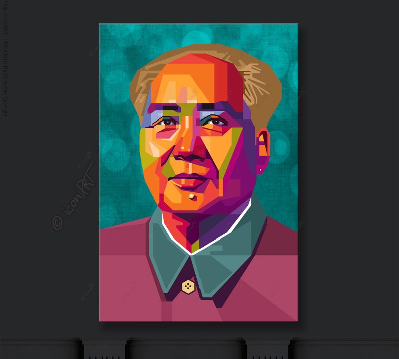 Mao modern pop art graphic