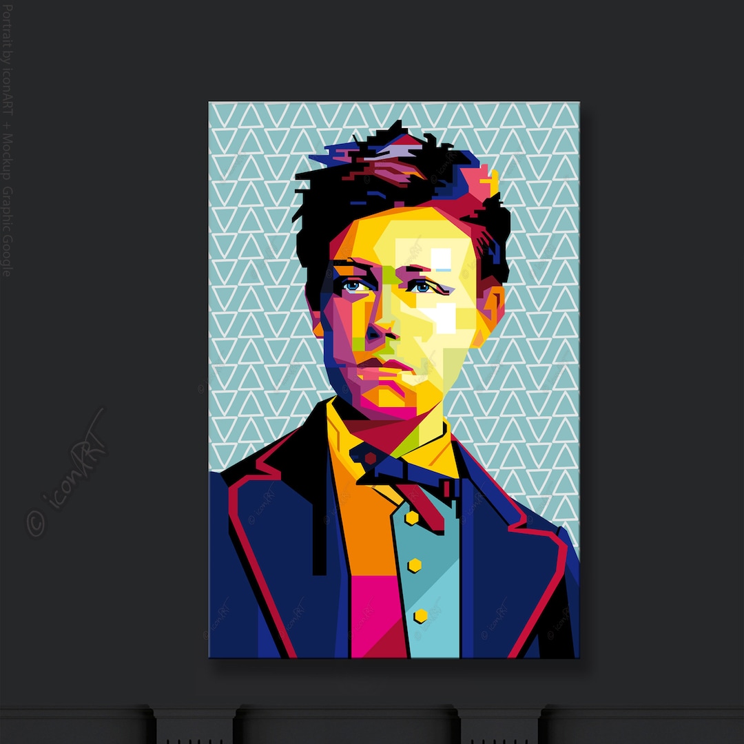 Arthur Rimbaud Portrait Wall ART Literature Canvas Art - Etsy
