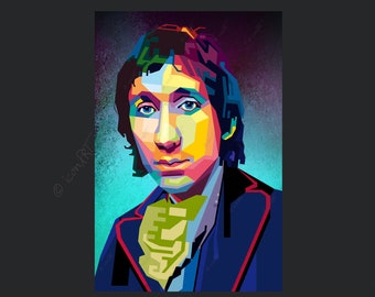Pete Pop art 60s 70s music icon picture cult(ure) for living room & office, business digital art on canvas, LoftArt or as "art blanket"