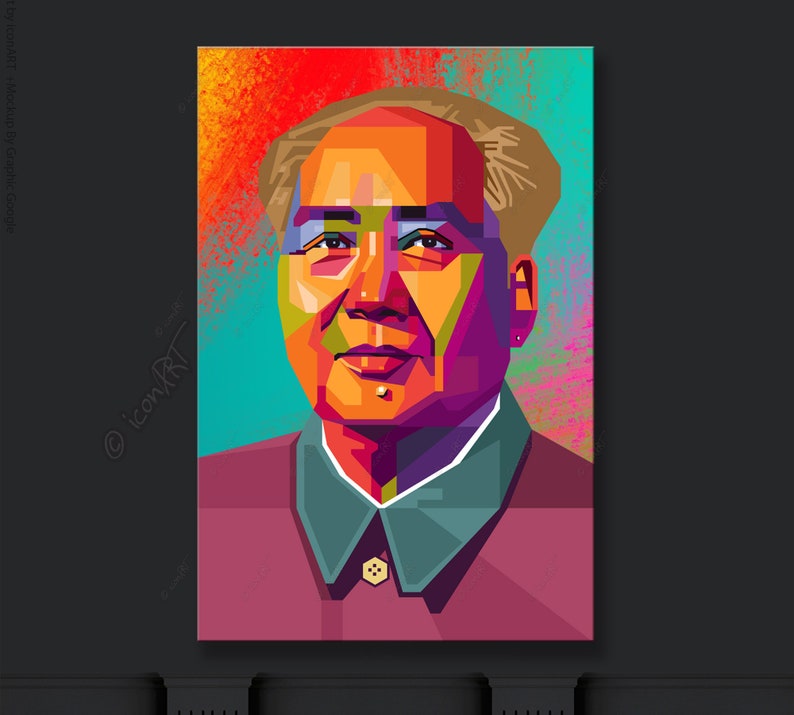 Mao modern pop art graphic