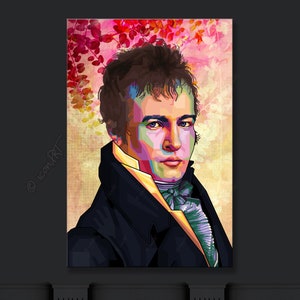 Alexander von Humboldt famous polymath Pop art icons pictures culture for living room, hallway & office, business digital art on canvas image 9