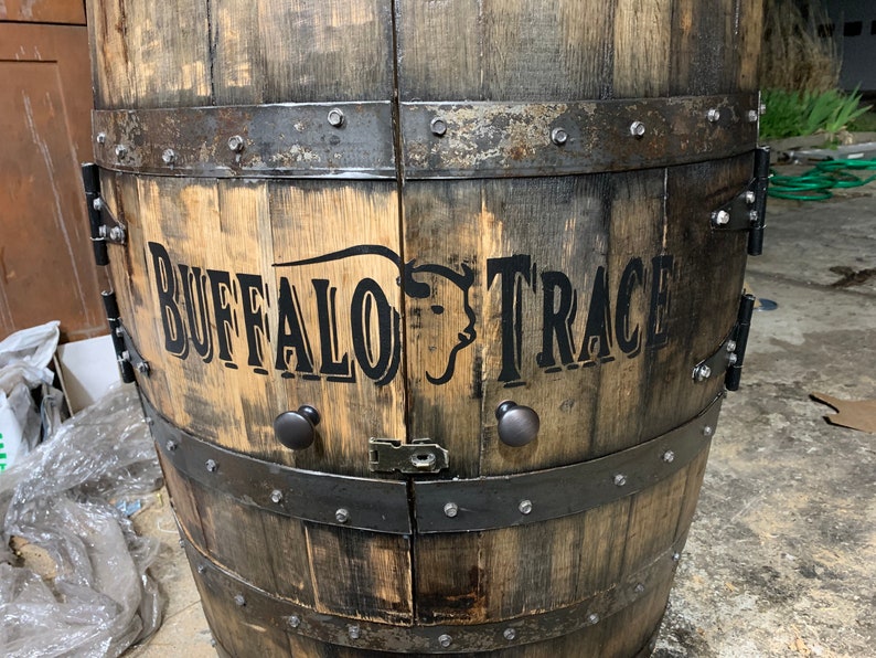 Authentic Bourbon Barrel Bar Barrel Liquor Display Etsy