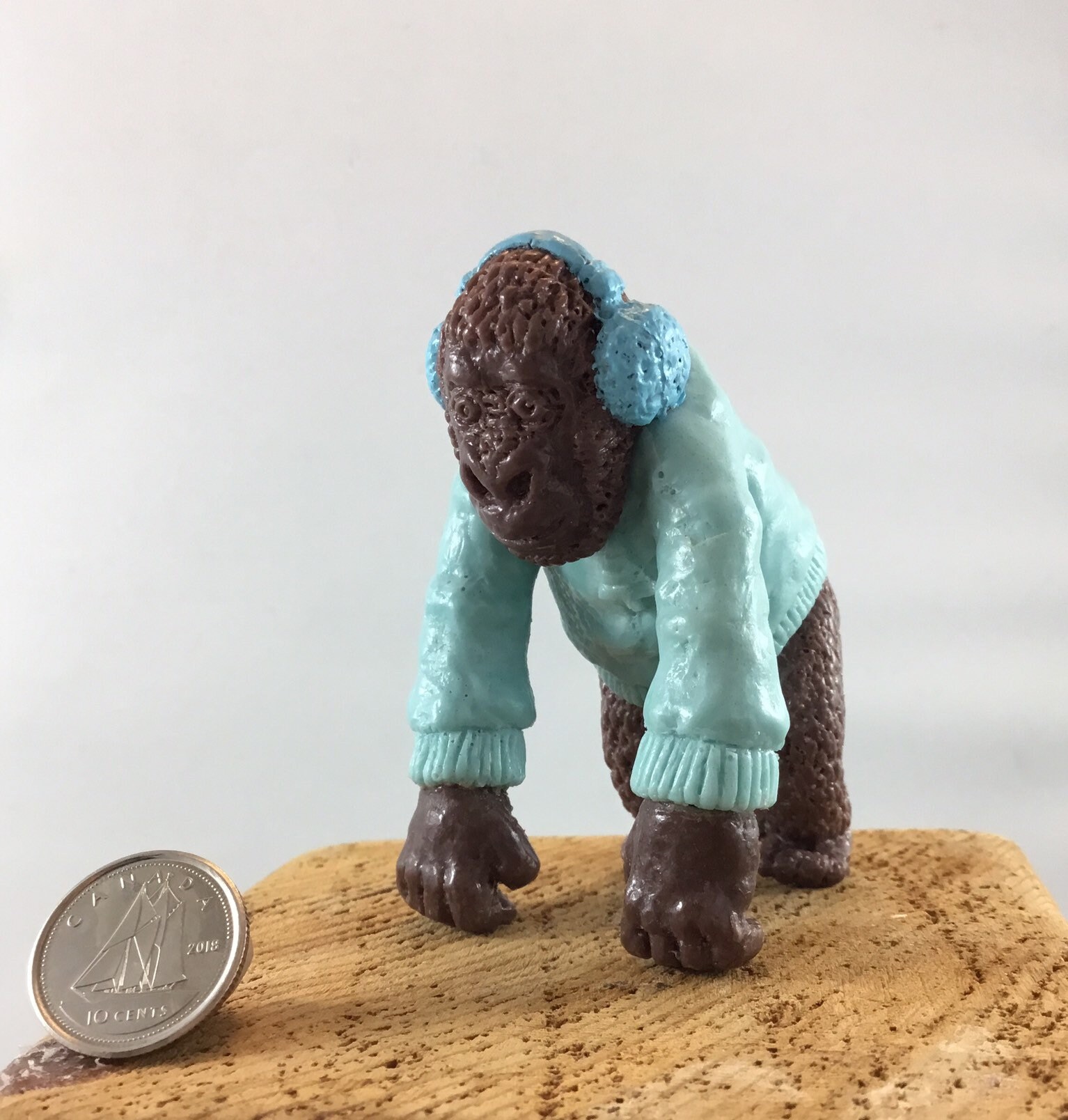 Gorilla figurine Monkey figurine Christmas gorilla Etsy