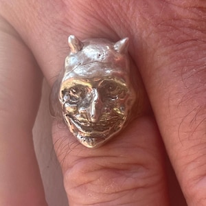 Devil Face Ring - Etsy