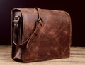 Antique Tan Leather Satchel | Handmade Crossbody Messenger Bag | Laptop Shoulder Work Bag product logo