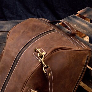 Leather Duffel Bag, Weekender Luggage Duffel, Gym Bag, Laptop Duffle ...