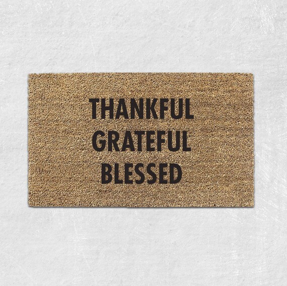 Blessed Door Mat Welcome Front Cute Image 0