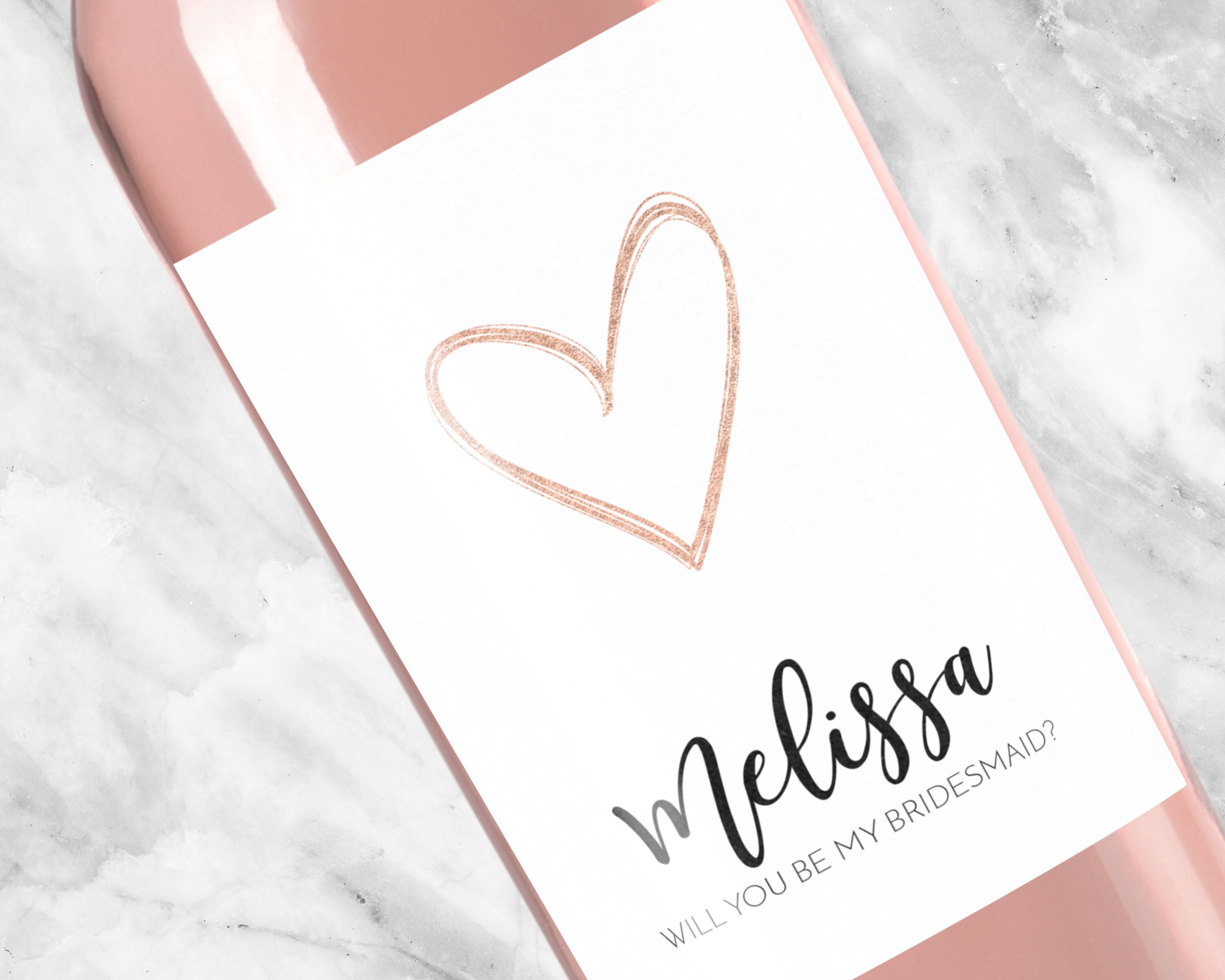 Bridesmaid Proposal Wine Label, Will you be my Bridesmaid, Bridesmaid…