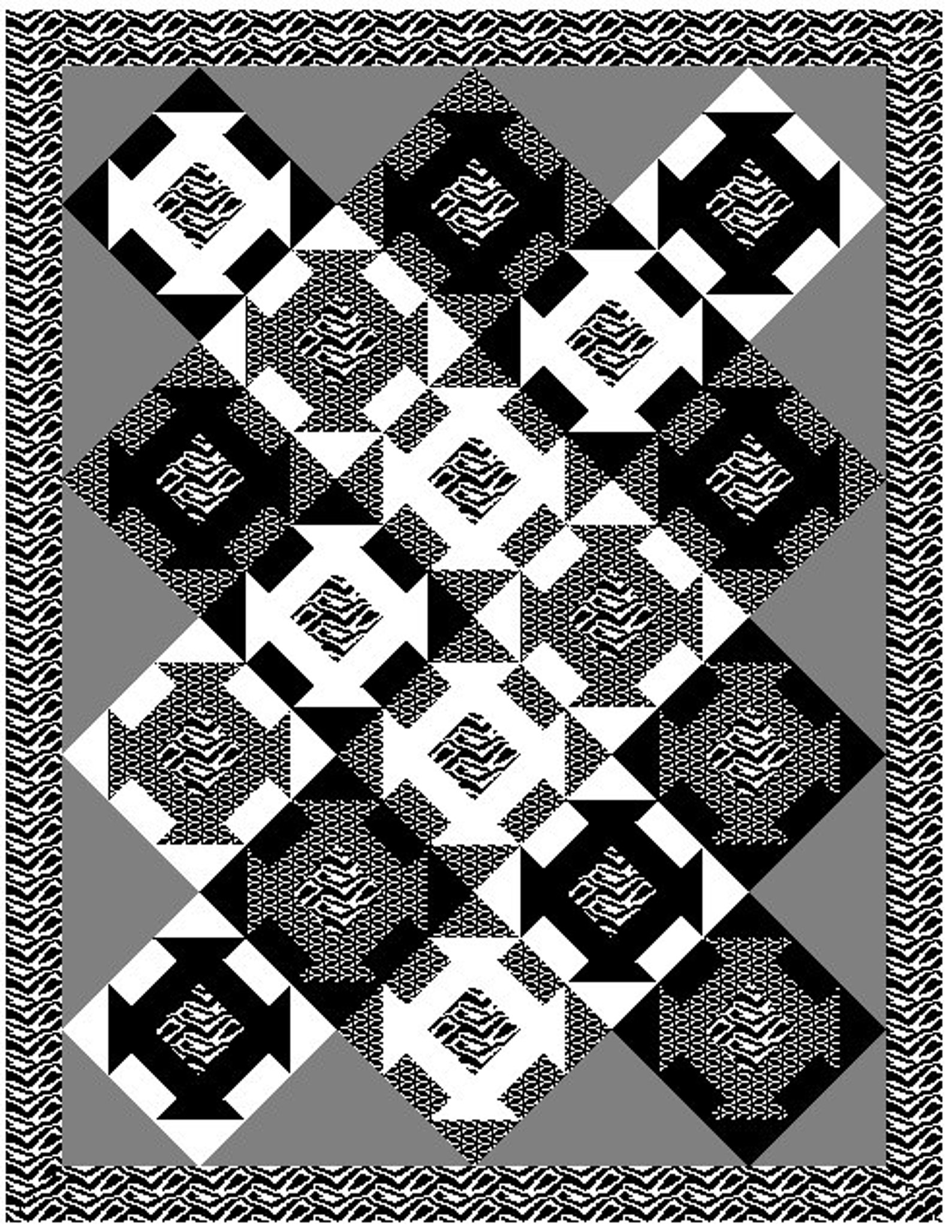 Churned Five Yard Quilt Pattern Etsy Australia