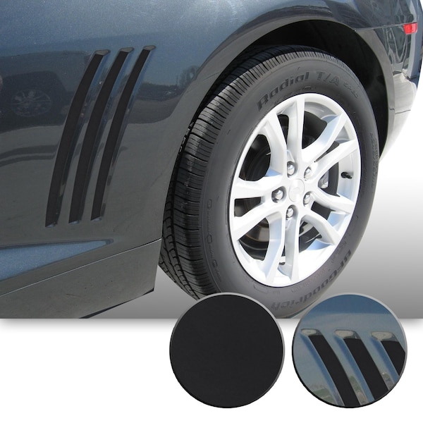 Side Vent Stipe Insert Overlay Vinyl Decal Compatible with and Fits Chevy Camaro 2010-2015 - Matte