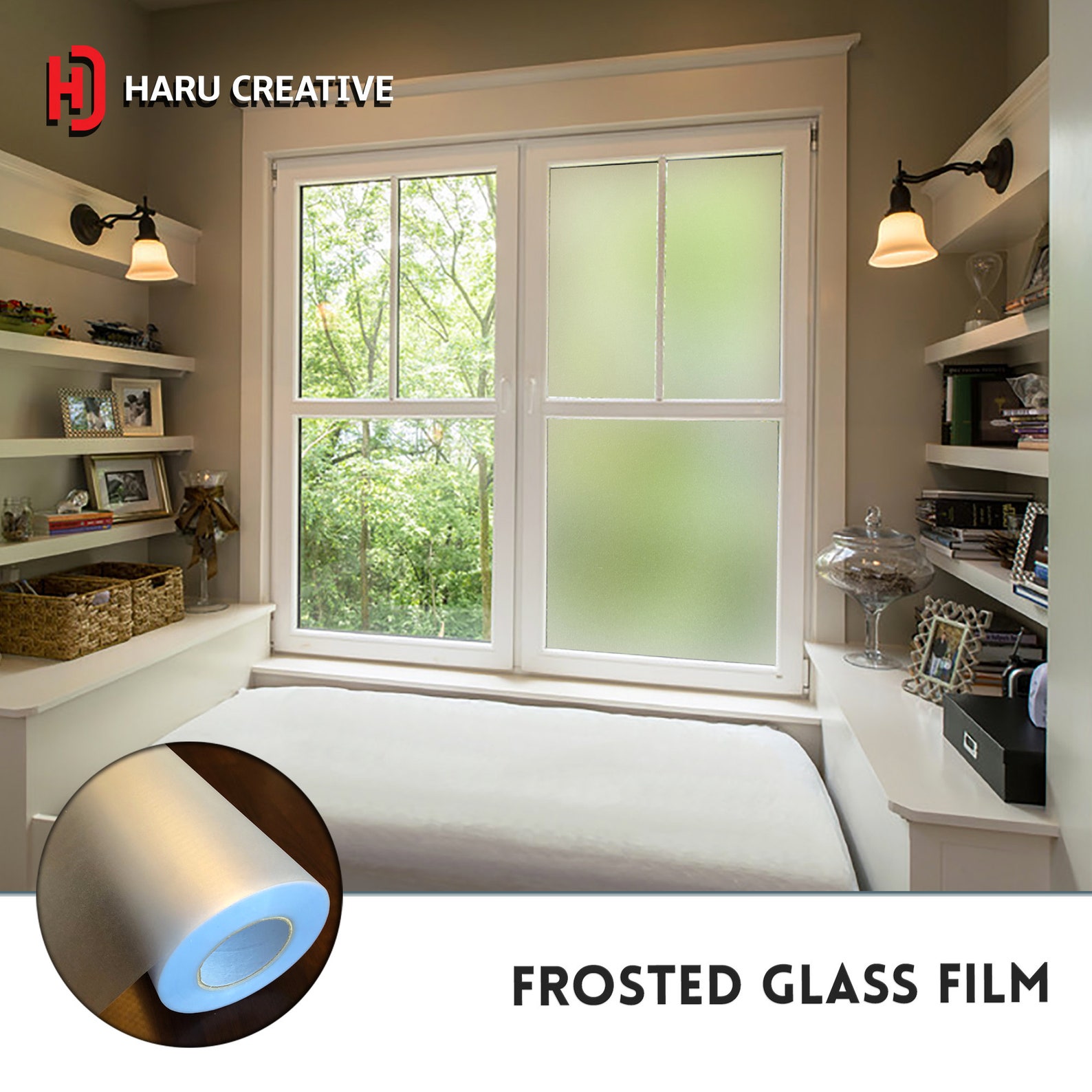 Privacy Decorative Window Glass Frost Static Cling Adhesive - Etsy