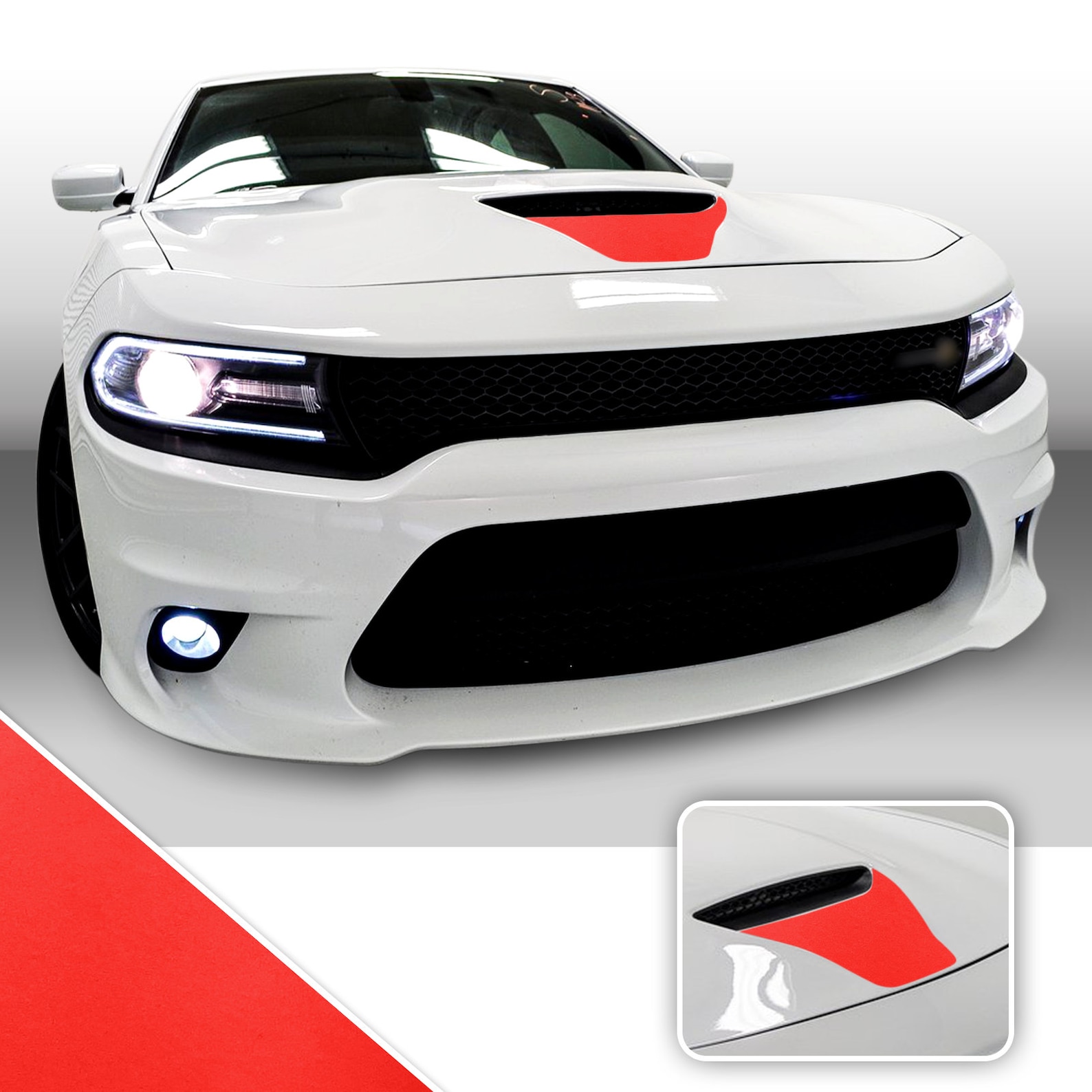 Front Hood Scoop Vinyl Wrap Decal Kit Compatible With and Fits Etsy