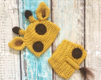Giraffe Baby Hat, Crochet Giraffe Hat, Safari Baby Shower, Giraffe Nursery, Baby Giraffe Halloween Costume, Newborn Photo Outfit, Baby Gift