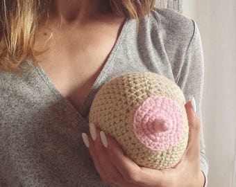 Breast Model, Crochet Boob, Lactation Model, Breastfeeding Aid, Crochet Breast, Breastfeeding, Lactation Training, Breast Cancer Awareness