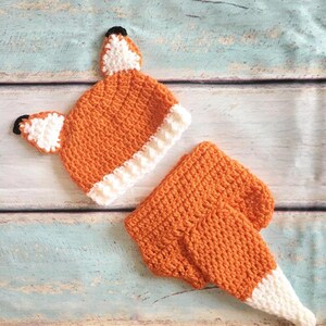 Crochet baby fox outfit pattern sale