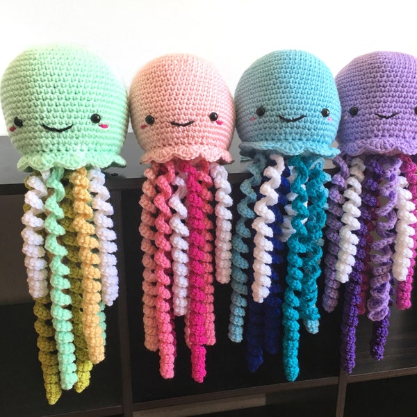 Crochet Jellyfish, Mermaid Nursery Decor, Under The Sea, Gift for Premature Baby, Preemie Octopus, Baby Octopus, Octopus Nursery Decor, Baby