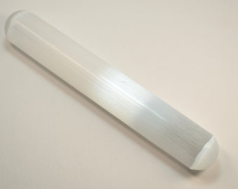 Selenite Wand Crystal Wand Selenite Massage Tool Selenite Rod Selenite Cut Selenite Metaphysical Tool