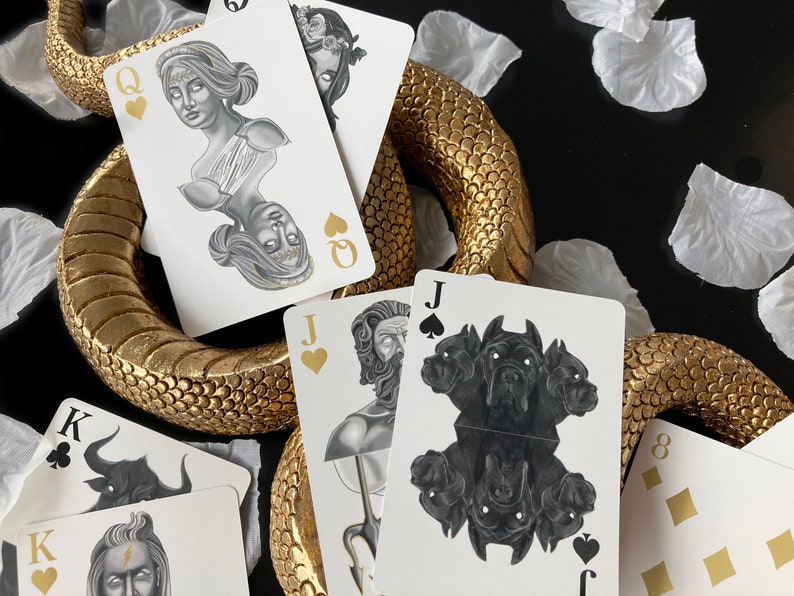 Luxury Playing Cards Limited Edition Ancient Greece Poker Etsy