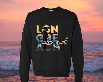 Long Beach, NY Unisex ComfortWash® Garment Dyed Crewneck Sweatshirt