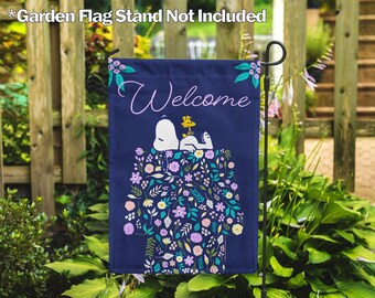 Peanuts - Snoopy - Home of the Brave Garden Flag - Etsy