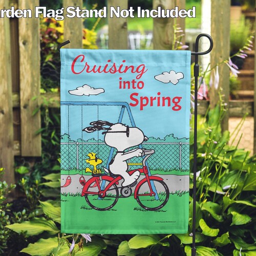 PEANUTS® PEANUTS® Cruising Into Spring Garden Flag Etsy