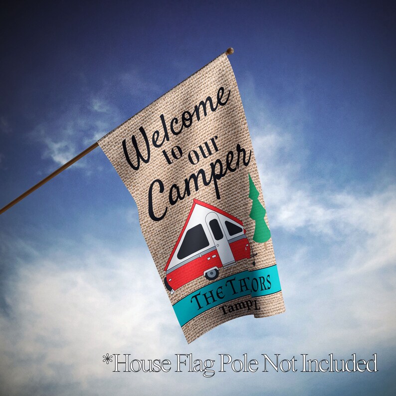 Personalized Camper Flag Outdoor Flag Camping Flag Etsy UK